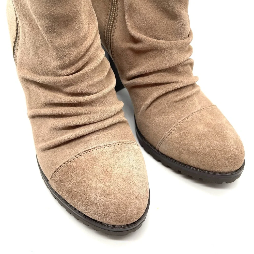 White Mountain Taft Zip Up Women's‎ Ankle Boots Light Taupe Womens Size 8 Beige